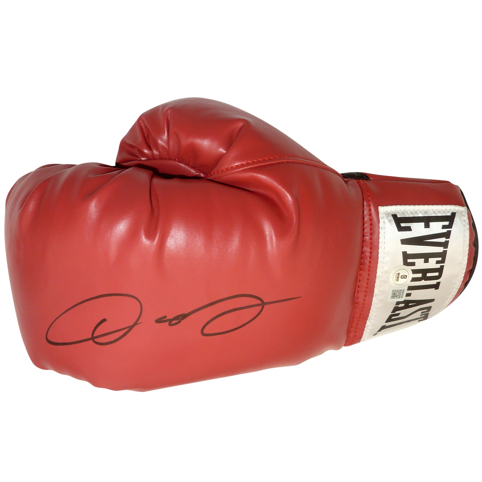 Oscar De La Hoya Autographed Everlast Red Boxing Glove - Beckett