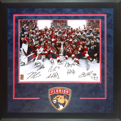 Florida Panthers 2024 Stanley Cup Champions 16"x20" Team Photograph with Multiple Signatures - Limited Edition of 200