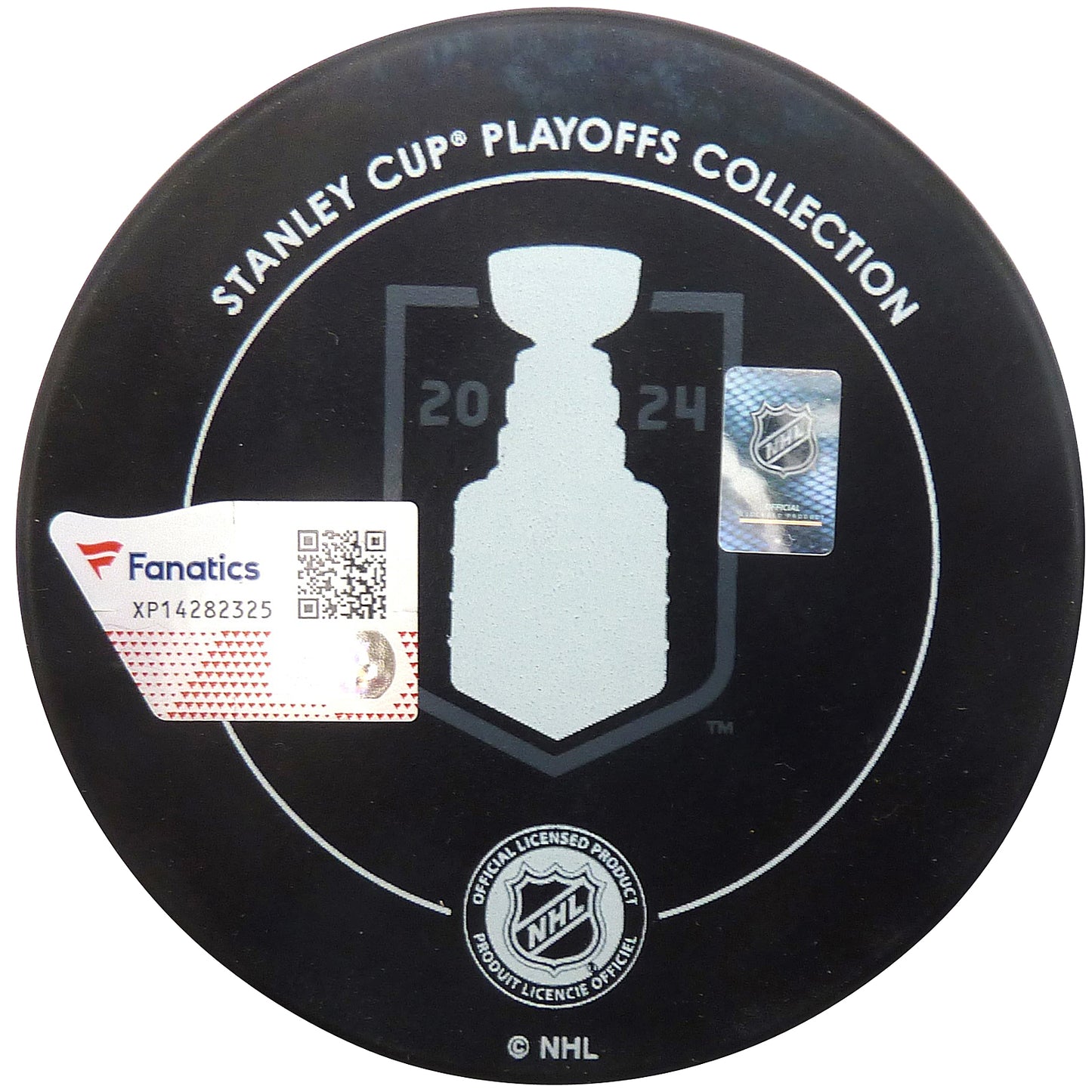 Matthew Tkachuk Autographed Florida Panthers (2024 Stanley Cup Champions) Logo Hockey Puck - Fanatics