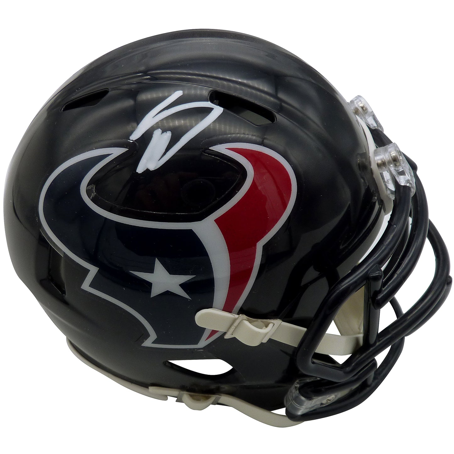 Stefon Diggs Autographed Houston Texans Mini Helmet - Beckett