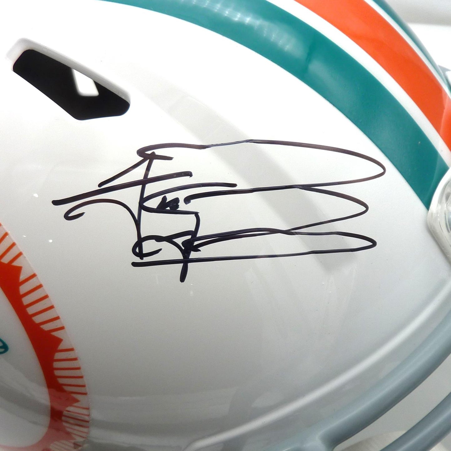 Tua Tagovailoa Autographed Miami Dolphins (1972 Throwback) Deluxe Full-Size Replica Helmet - Fanatics