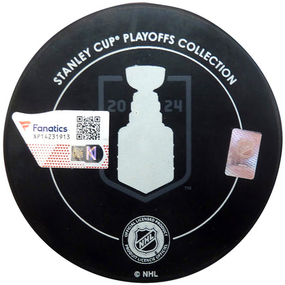 Aleksander Barkov Autographed Florida Panthers (2024 Stanley Cup Champs) Hockey Puck - Fanatics