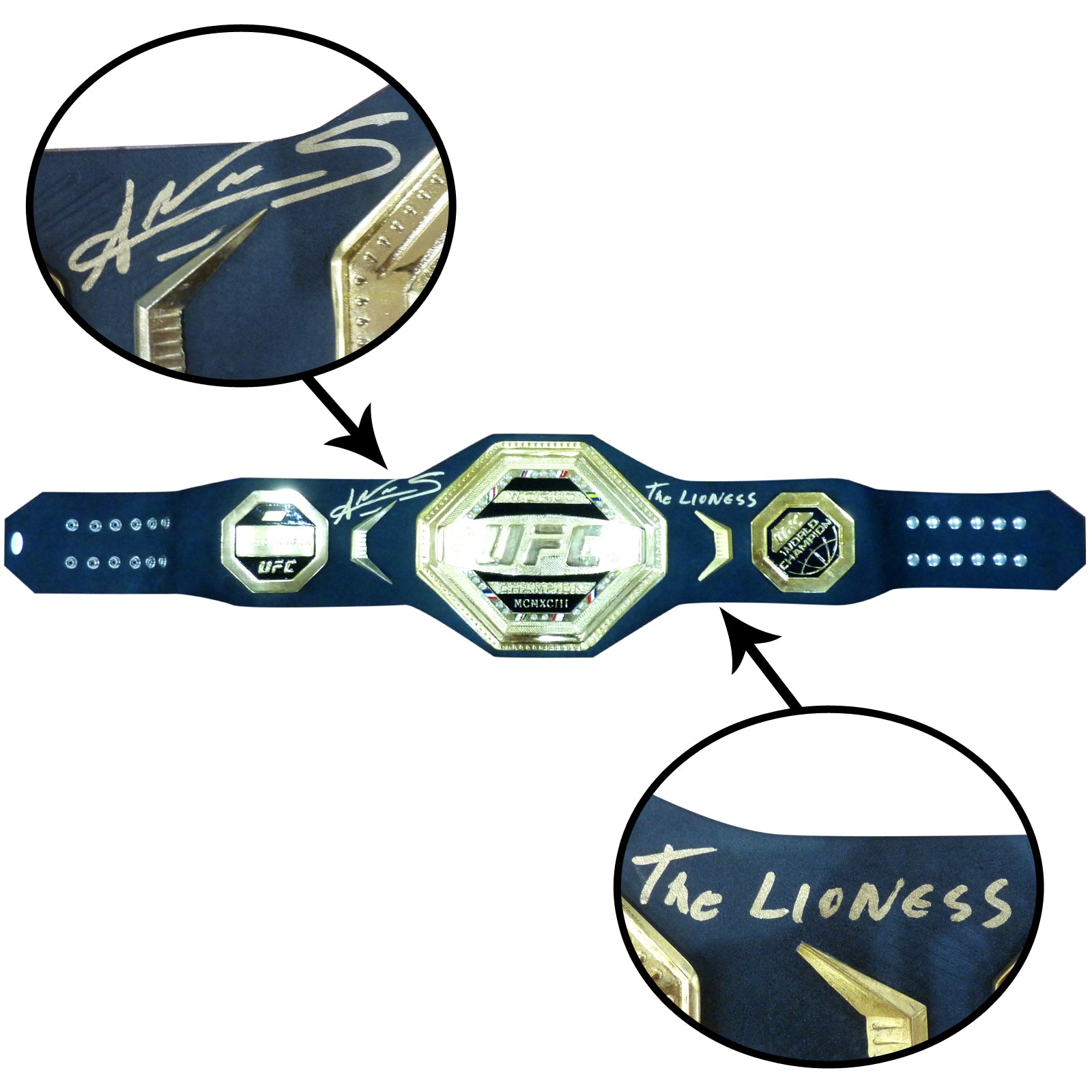 Amanda Nunes Autographed UFC World Champion Belt w/ 