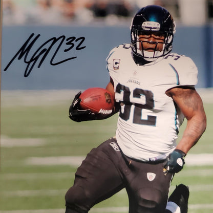 Maurice Jones-Drew Autographed Jacksonville Jaguars (Action) Deluxe Framed 8x10 Photo - Beckett