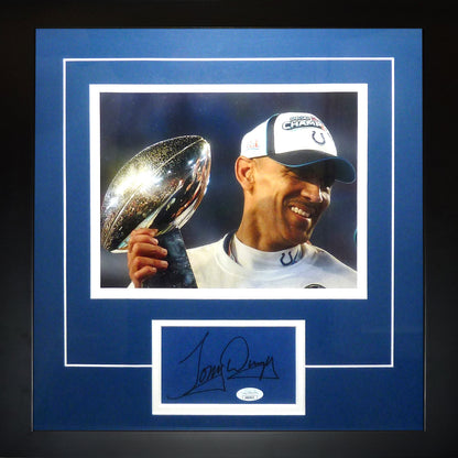 Tony Dungy Autographed Indianapolis Colts (SB Champs) Signature Series Frame - JSA