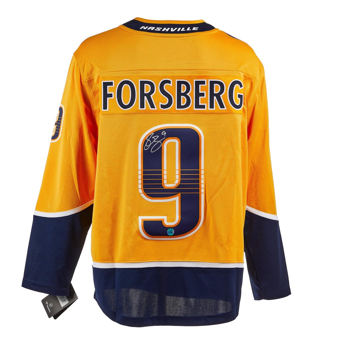 Filip Forsberg Autographed Nashville Predators (Gold #9) Breakaway Jersey