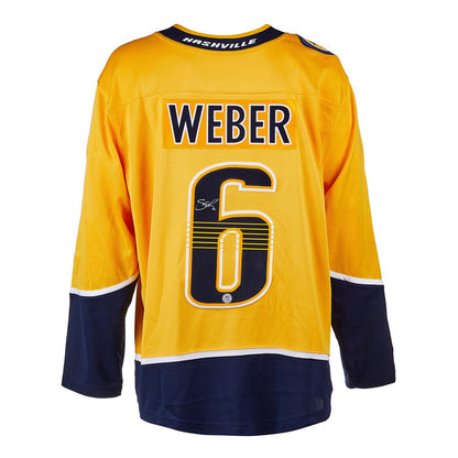 Shea Weber Autographed Nashville Predators (Gold #6) Breakaway Jersey