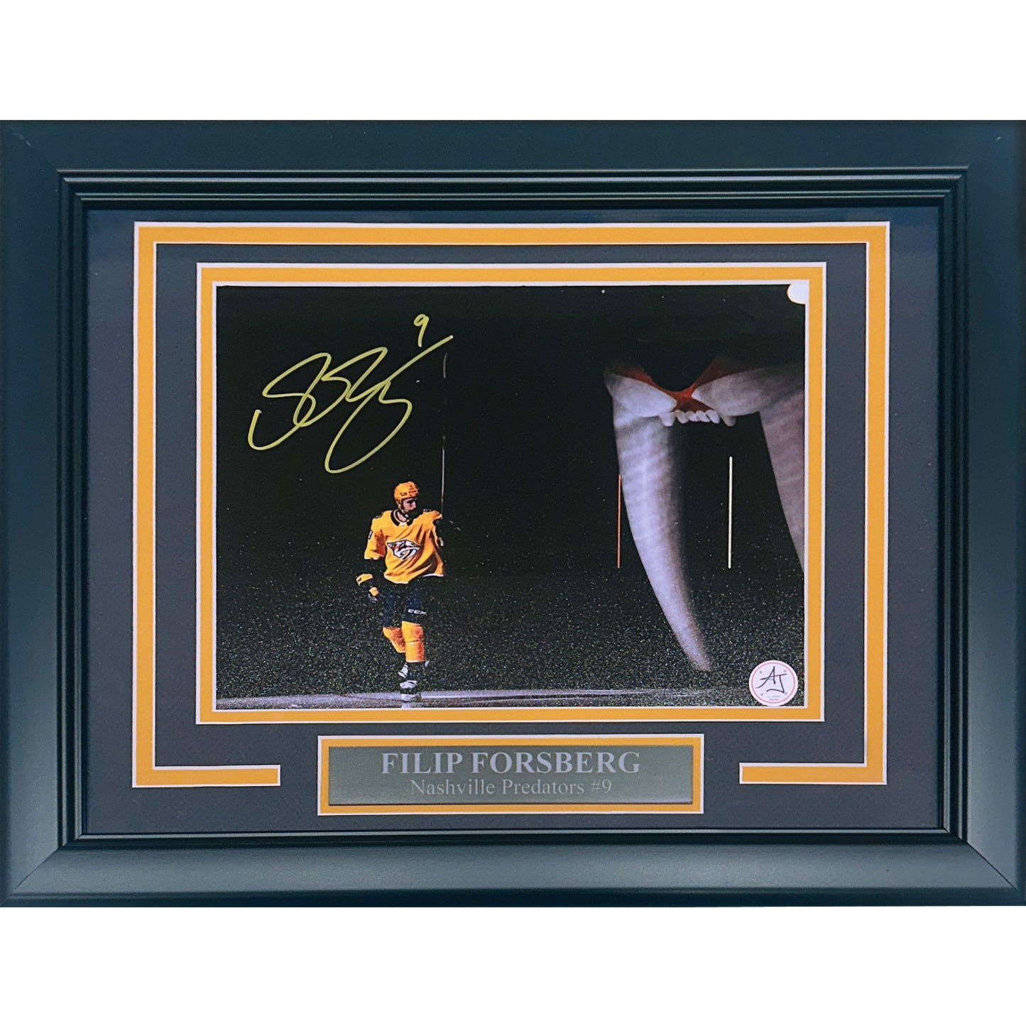 Filip Forsberg Autographed Nashville Predators (Spotlight Intro) Deluxe Framed 8x10 Photo - AJ