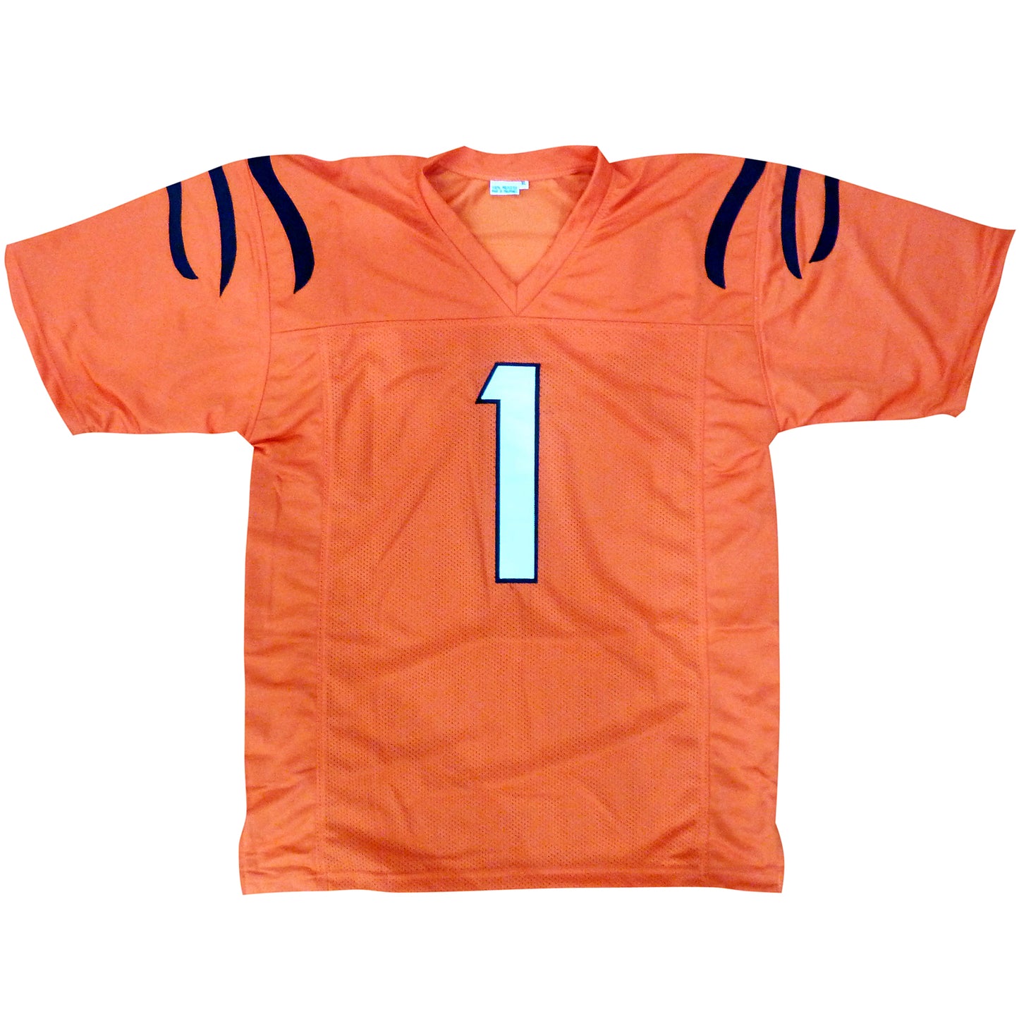 Ja'Marr Chase Autographed Cincinnati (Orange #1) Custom Jersey - Beckett