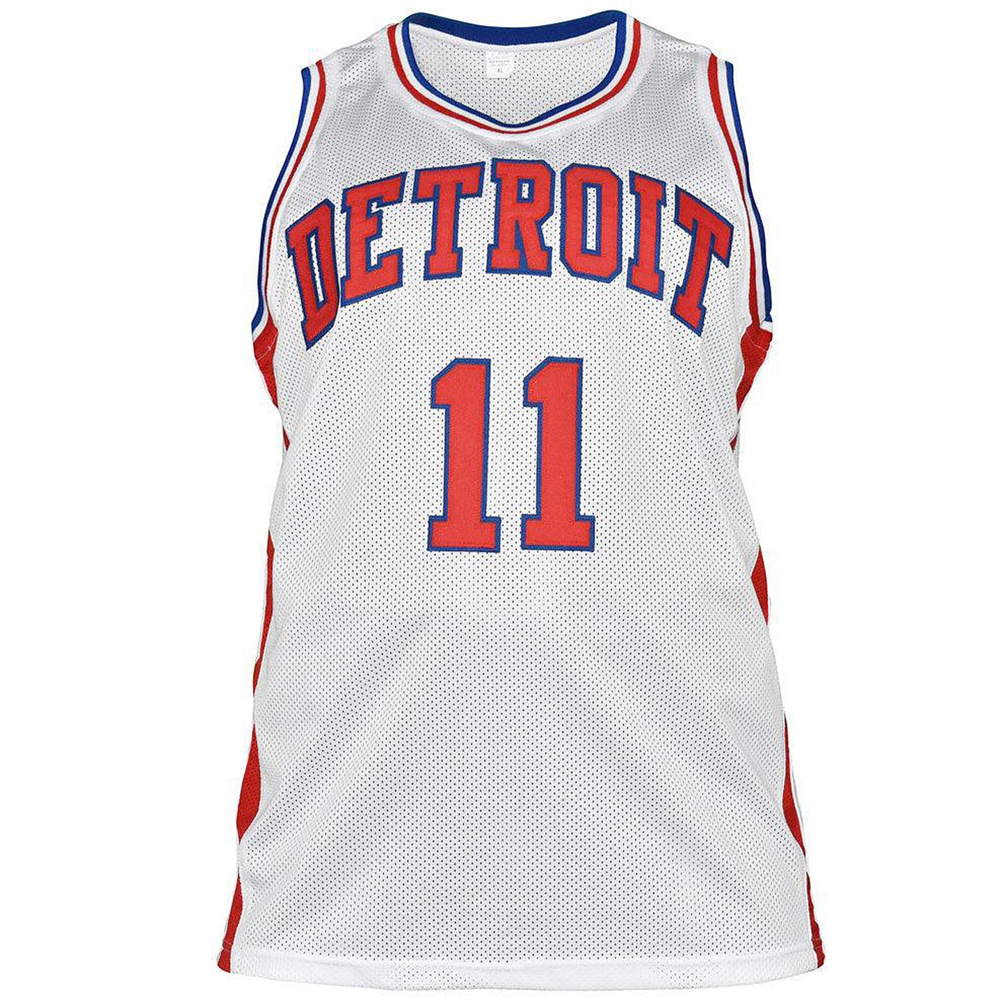 Isiah Thomas Autographed Detroit (White #11) Custom Jersey – JSA