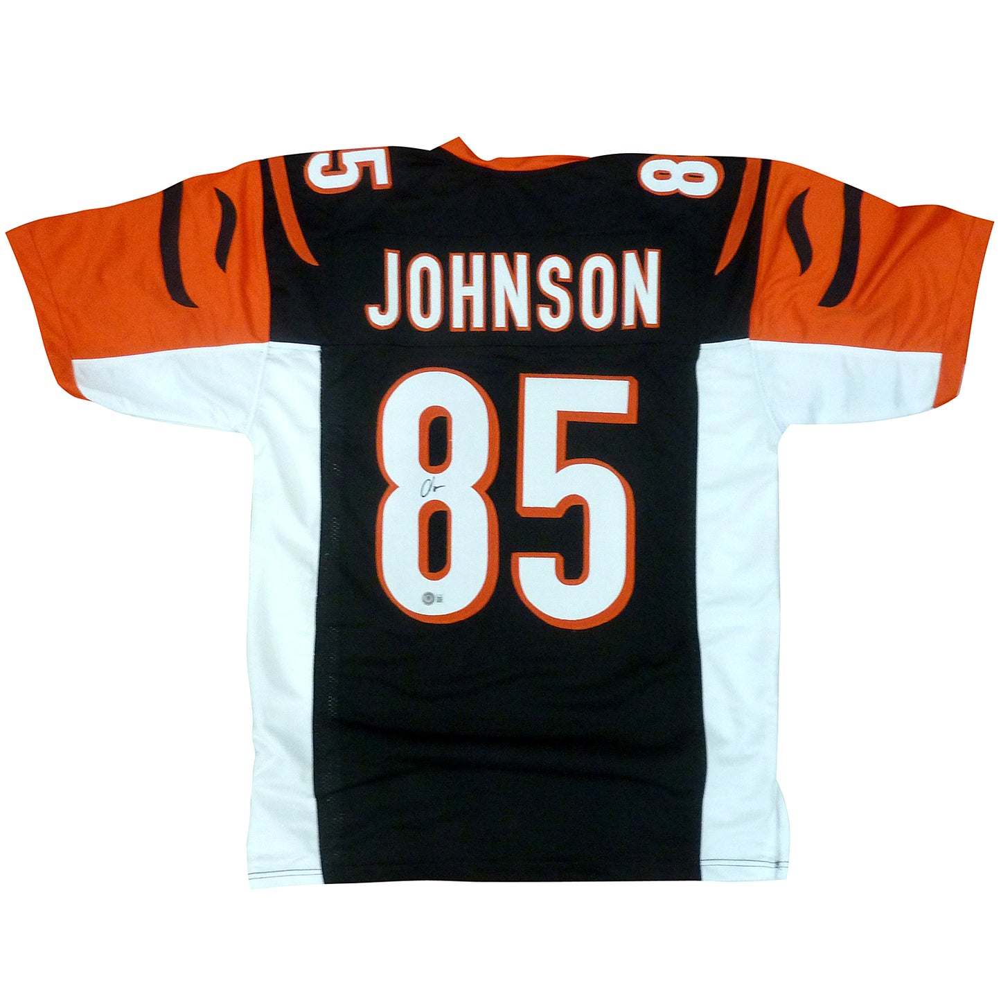 Chad Johnson Autographed Cincinnati (Black #85) Custom Jersey - Beckett