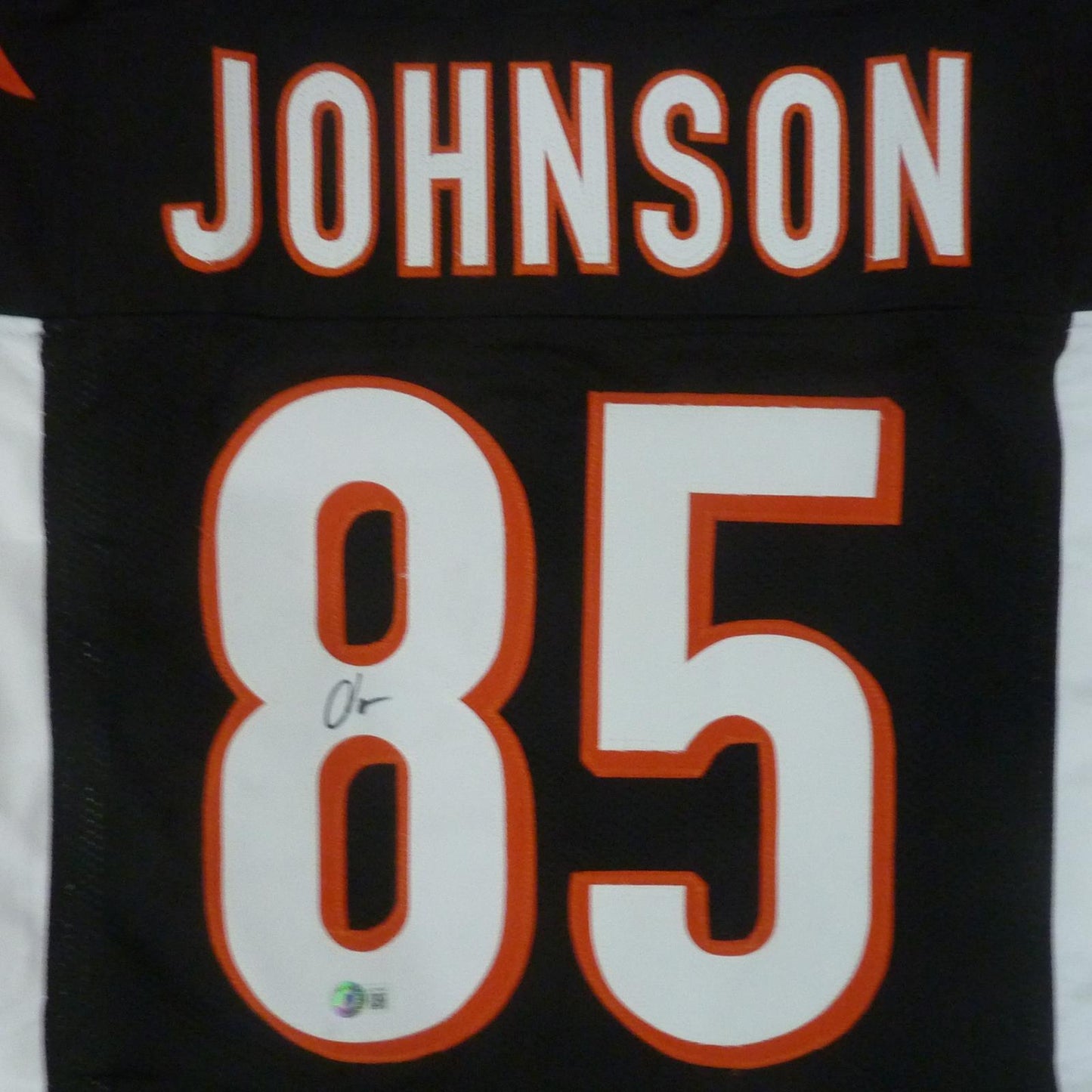 Chad Johnson Autographed Cincinnati (Black #85) Custom Jersey - Beckett