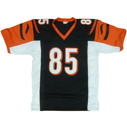 Chad Johnson Autographed Cincinnati (Black #85) Custom Jersey - Beckett