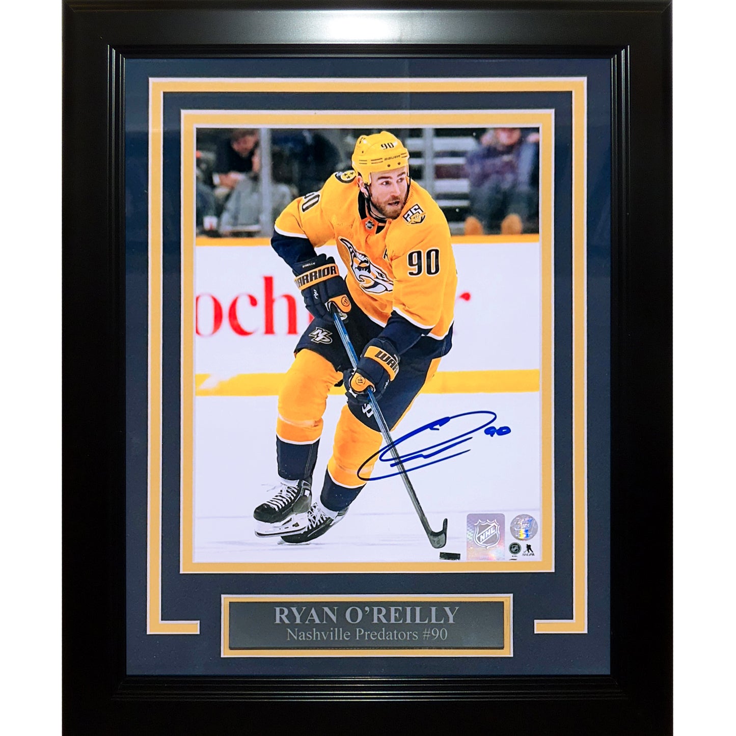 Ryan O'Reilly Autographed Nashville Predators (Vertical Action) Deluxe Framed 8x10 Photo