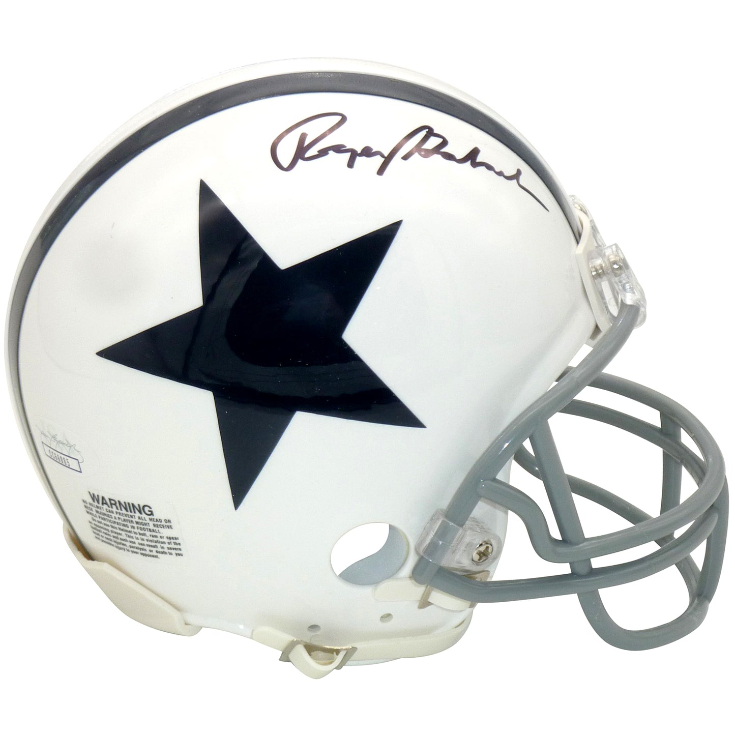 Roger Staubach Autographed Dallas Cowboys (Thanksgiving Day Throwback) Mini Helmet - JSA