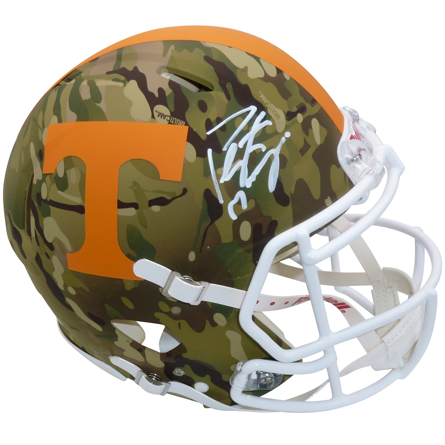 Peyton Manning Autographed Tennessee Vols (CAMO Alternate) Deluxe Full-Size Replica Helmet - Fanatics