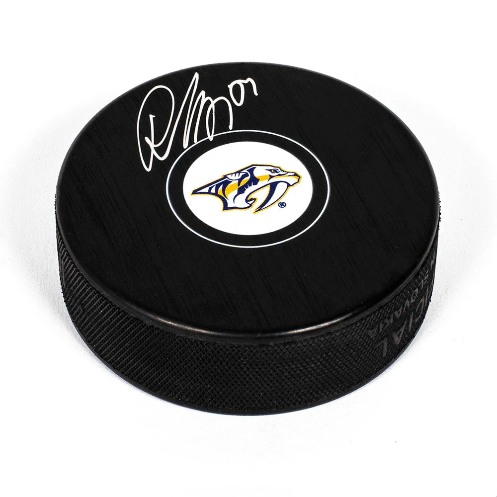 Roman Josi Autographed Nashville Predators Hockey Puck - AJ Sports