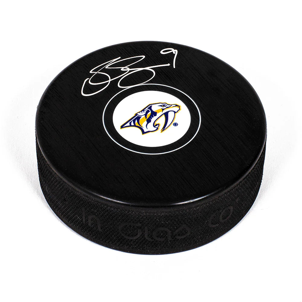 Filip Forsberg Autographed Nashville Predators Hockey Puck - AJ Sports