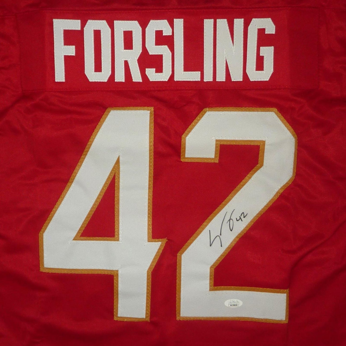 Gustav Forsling Autographed Florida (Red #42) Custom Hockey Jersey - JSA