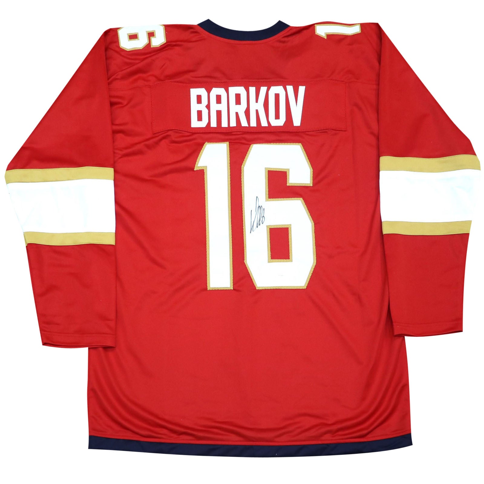 Aleksander Barkov Autographed Florida (Red #16) Custom Hockey Jersey - JSA