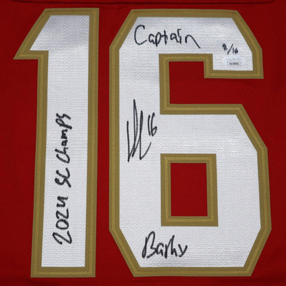 Aleksander Barkov Autographed Florida Panthers (Red #16) Breakaway Hockey Jersey w/ 3 Inscriptions - JSA