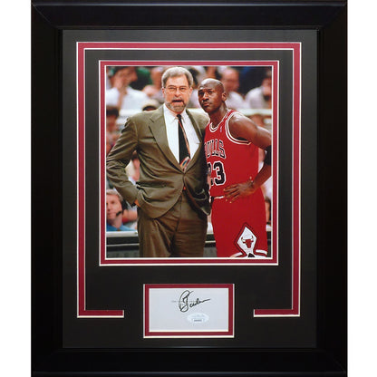 Phil Jackson Autographed Chicago Bulls Signature Series Frame - JSA