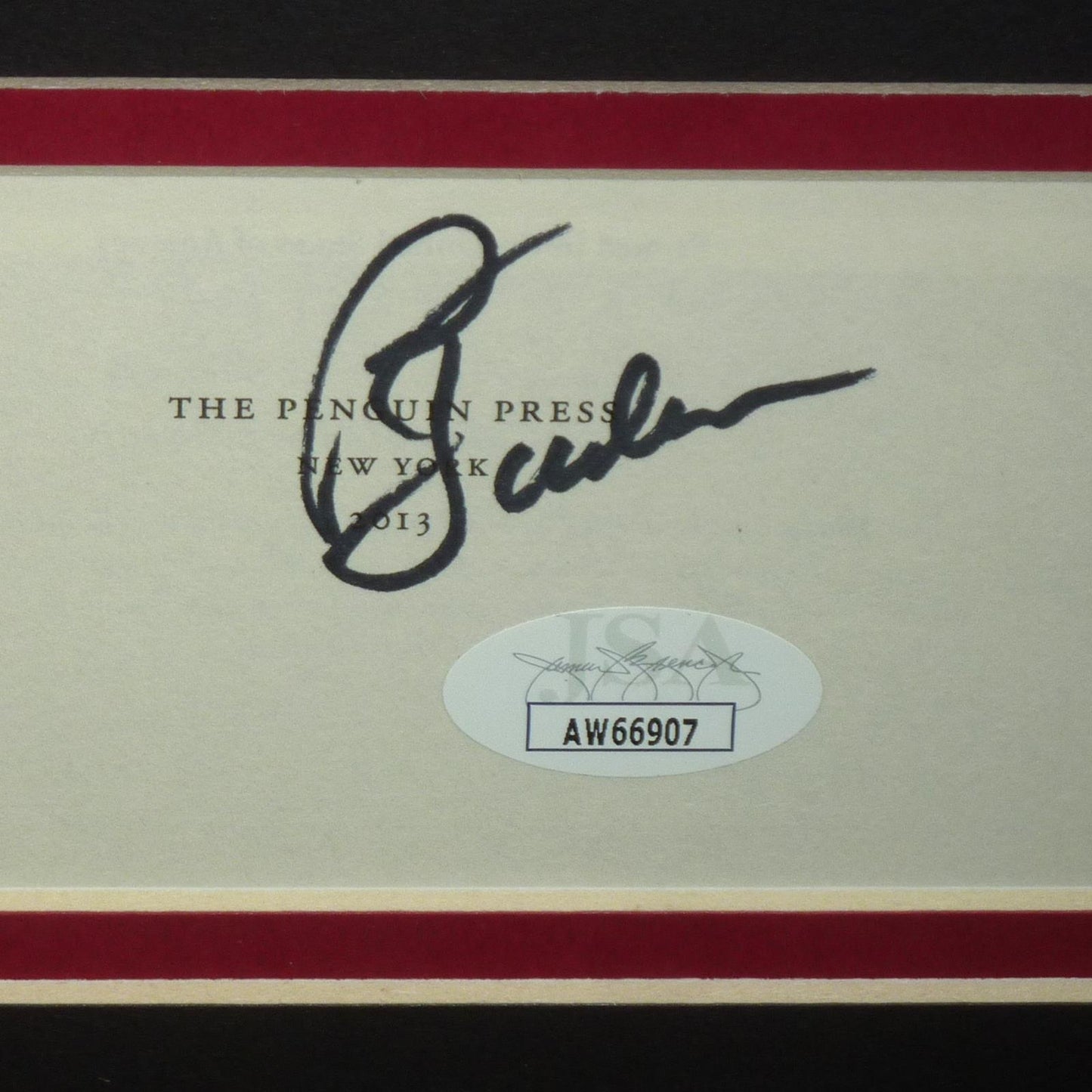 Phil Jackson Autographed Chicago Bulls Signature Series Frame - JSA