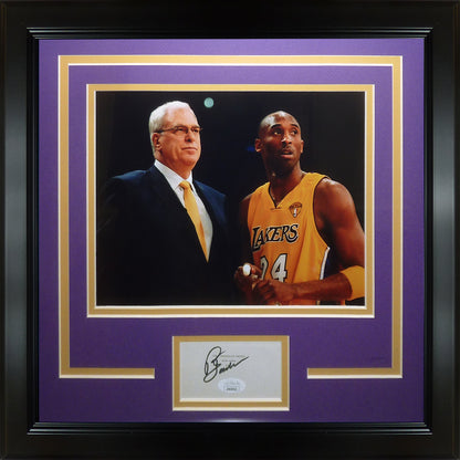 Phil Jackson Autographed Los Angeles Lakers Signature Series Frame - JSA