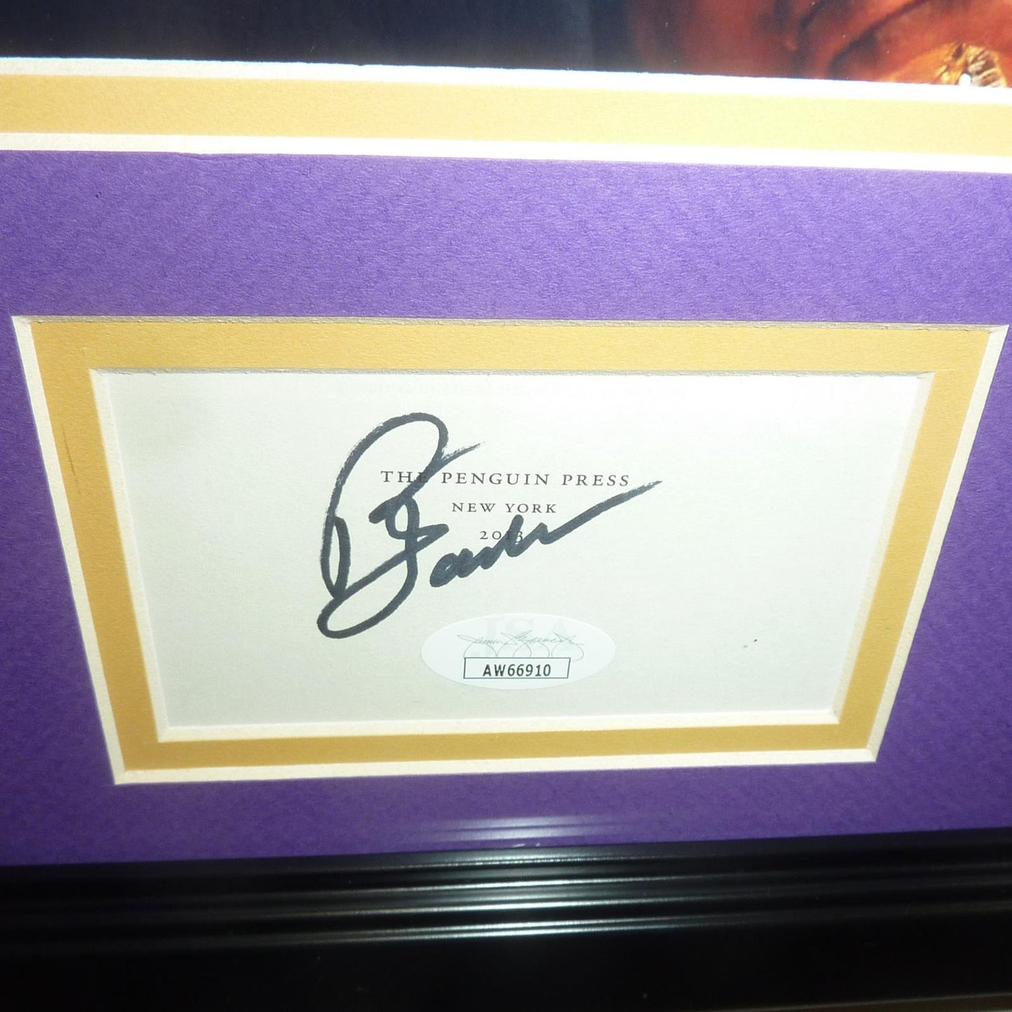 Phil Jackson Autographed Los Angeles Lakers Signature Series Frame - JSA