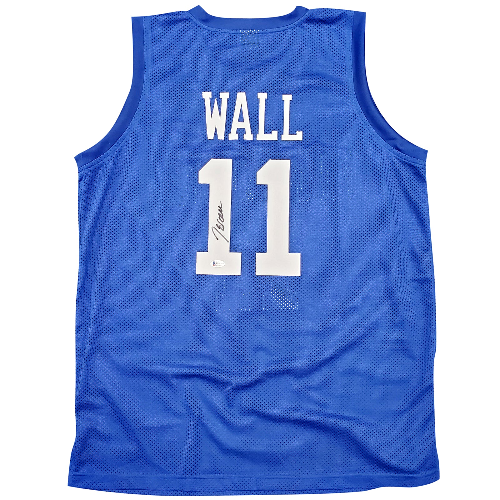 John Wall Autographed Kentucky Wildcats (Blue #11) Custom Jersey - Beckett