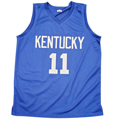 John Wall Autographed Kentucky Wildcats (Blue #11) Custom Jersey - Beckett