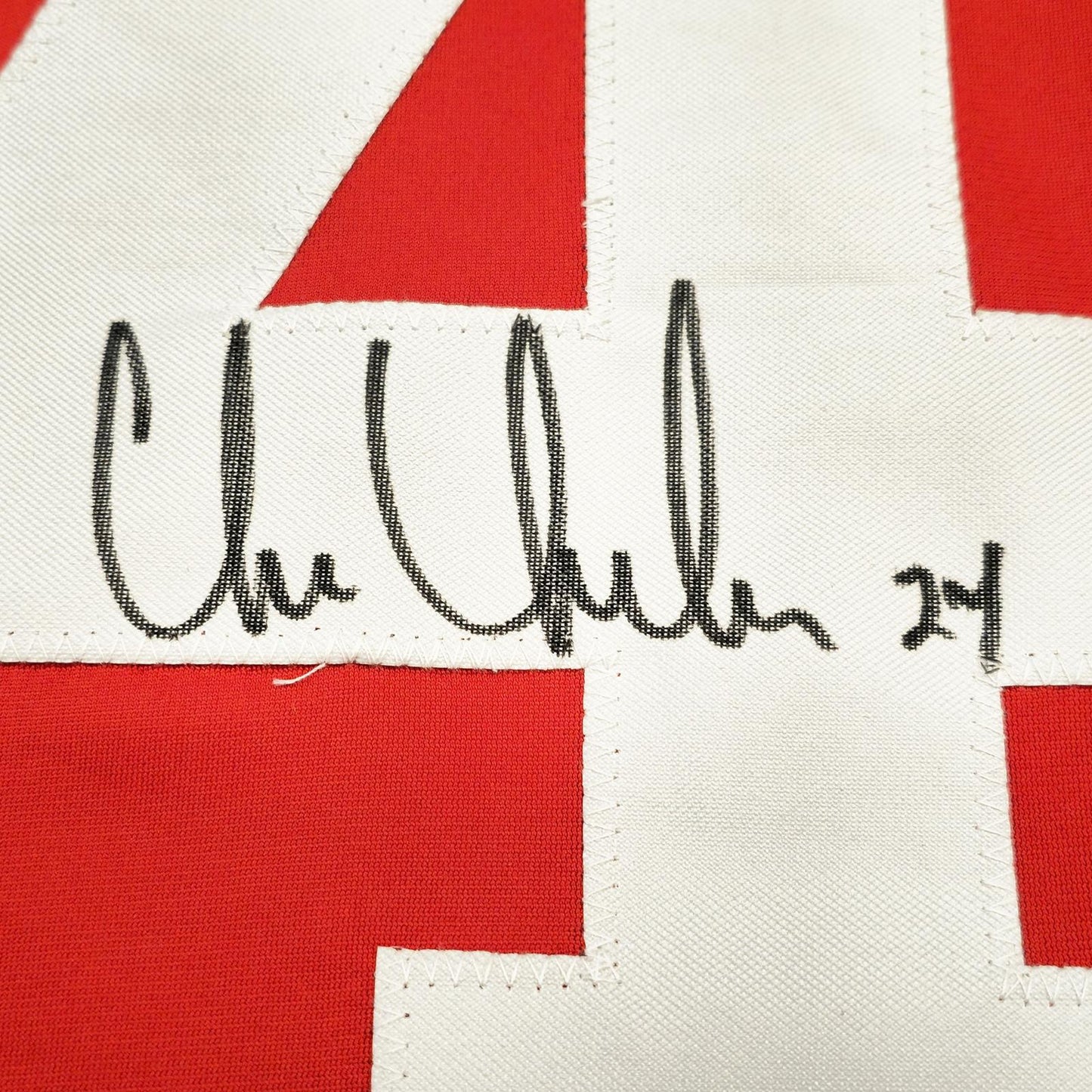 Chris Chelios Autographed Detroit (Red #24) Custom Jersey - Beckett