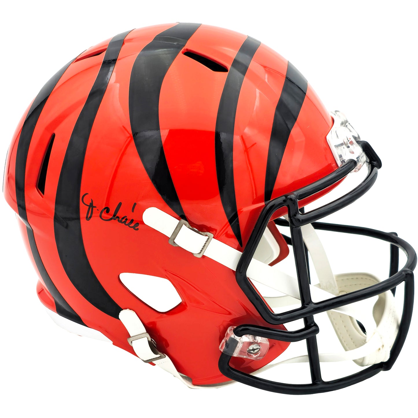 Ja'Marr Chase Autographed Cincinnati Bengals (Speed) Speed Full-Size Replica Helmet - Beckett