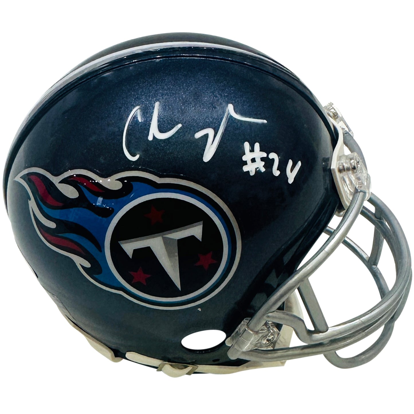 Chris Johnson Autographed Tennessee Titans Mini Helmet - Beckett