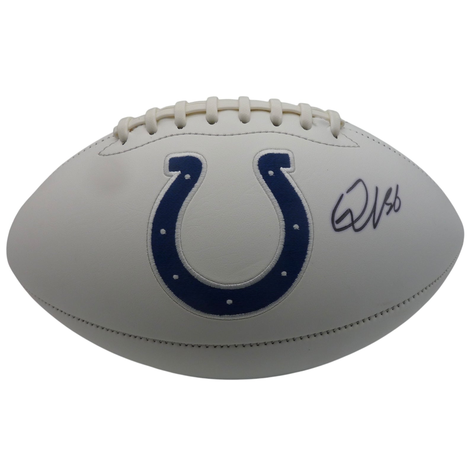 Quenton Nelson Autographed Indianapolis Colts Logo Football - JSA