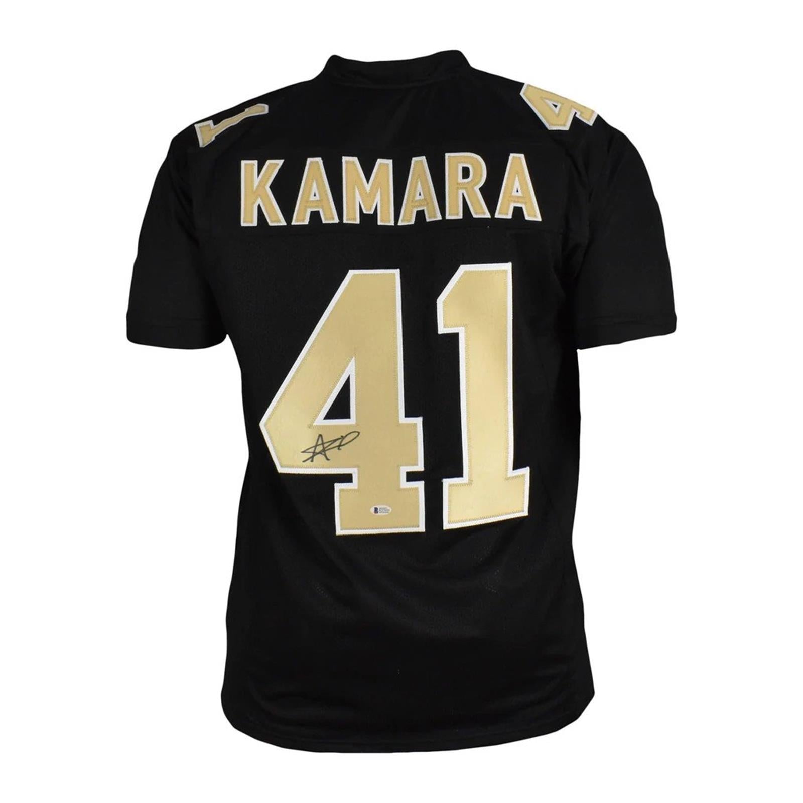 Alvin Kamara Autographed New Orleans (Black #41) Custom Jersey - Beckett