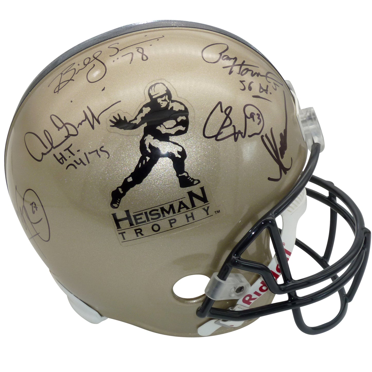 Heisman Trophy Winners Multi Autographed Heisman Full-Size Deluxe Replica Helmet - 11 Signatures