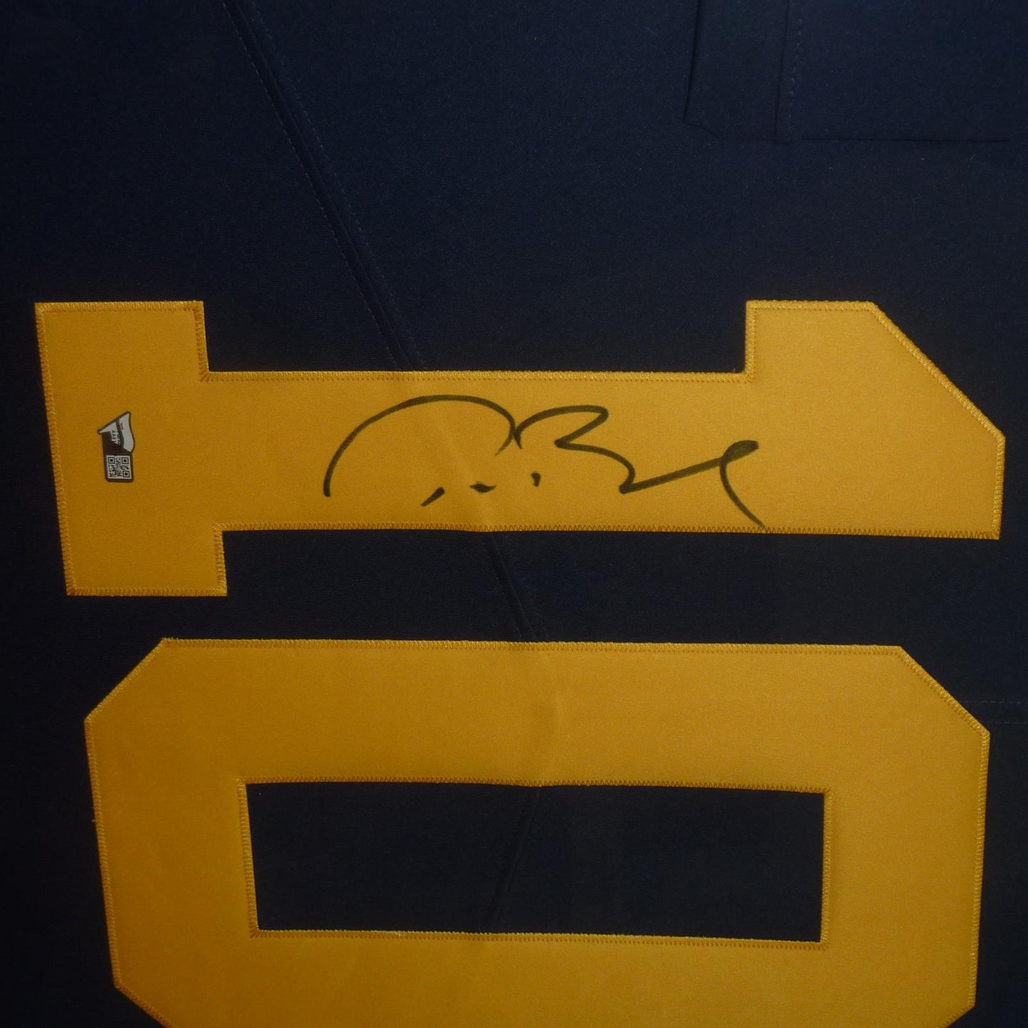 Tom Brady Autographed Michigan Wolverines (Blue #10) Deluxe Framed Jersey Fanatics