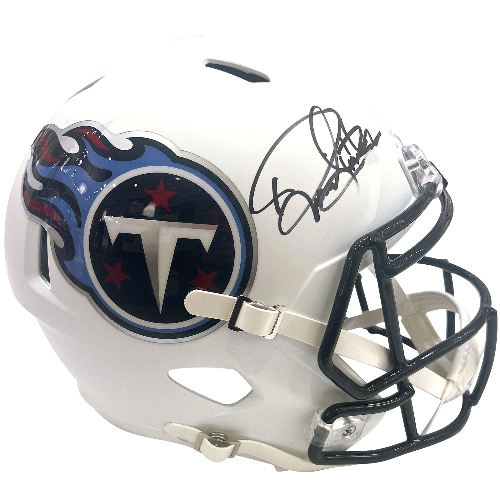 Derrick Henry Autographed Tennessee Titans (Flat White) Deluxe Full-Size Replica Helmet - Beckett