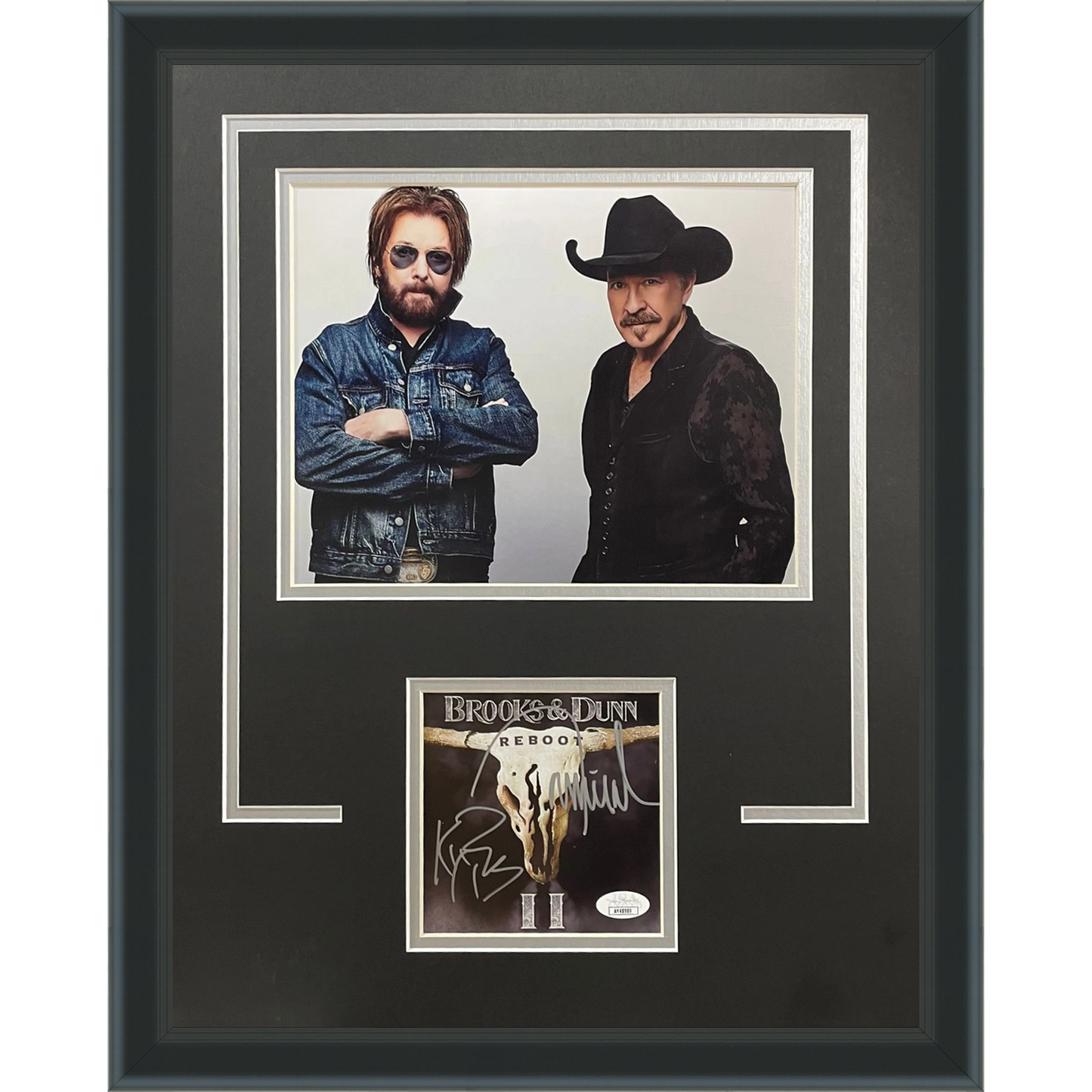 Brooks And Dunn Autographed Reboot Deluxe Framed CD and Cover - JSA