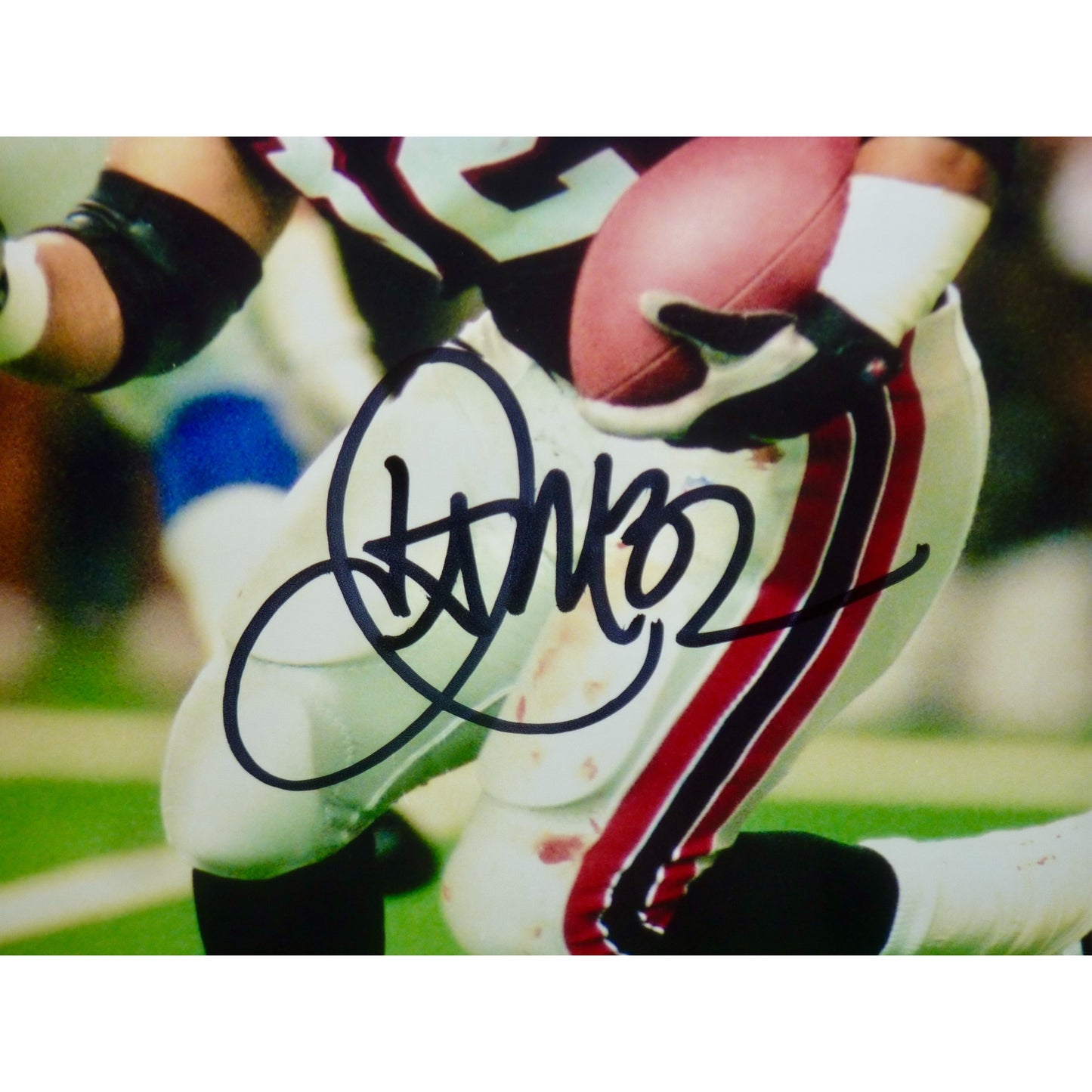 Jamal Anderson Autographed Atlanta Falcons Deluxe Framed 8x10 Photo - JSA