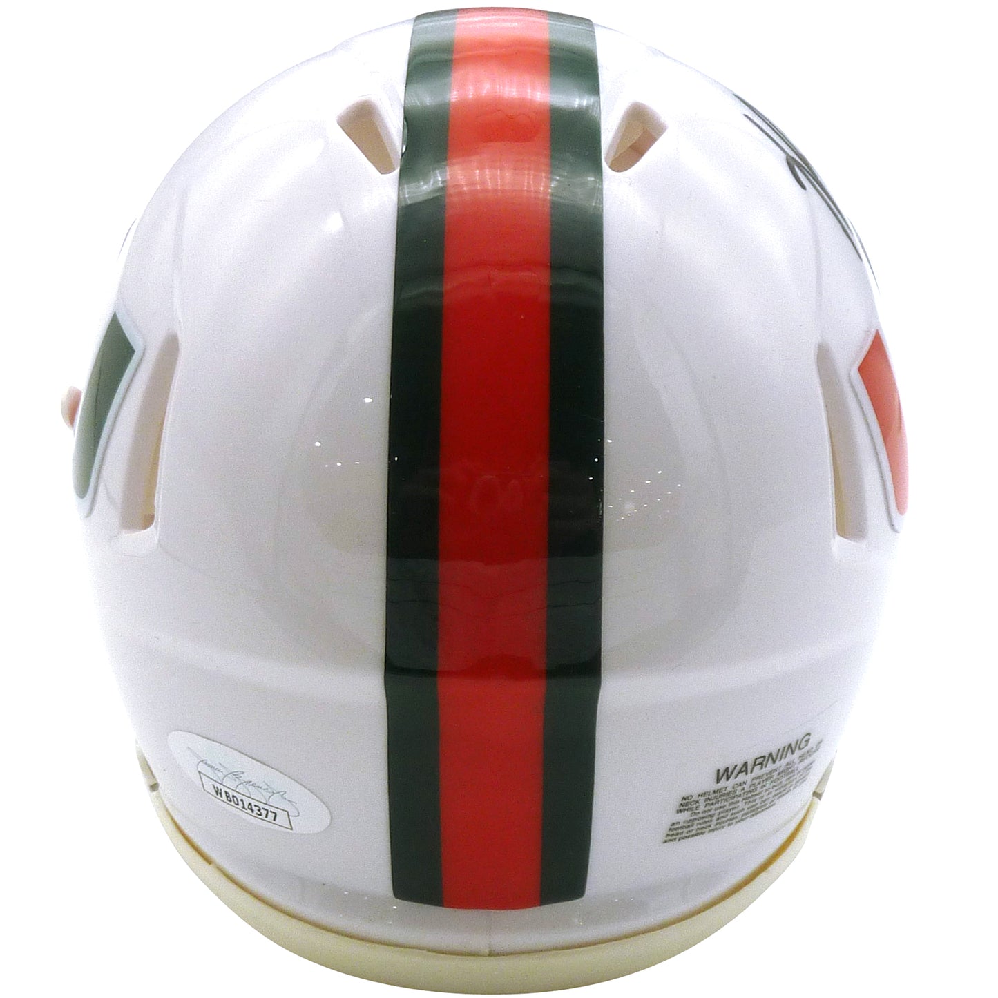 Xavier Restrepo Autographed Miami Hurricanes (Speed) Mini Helmet - JSA