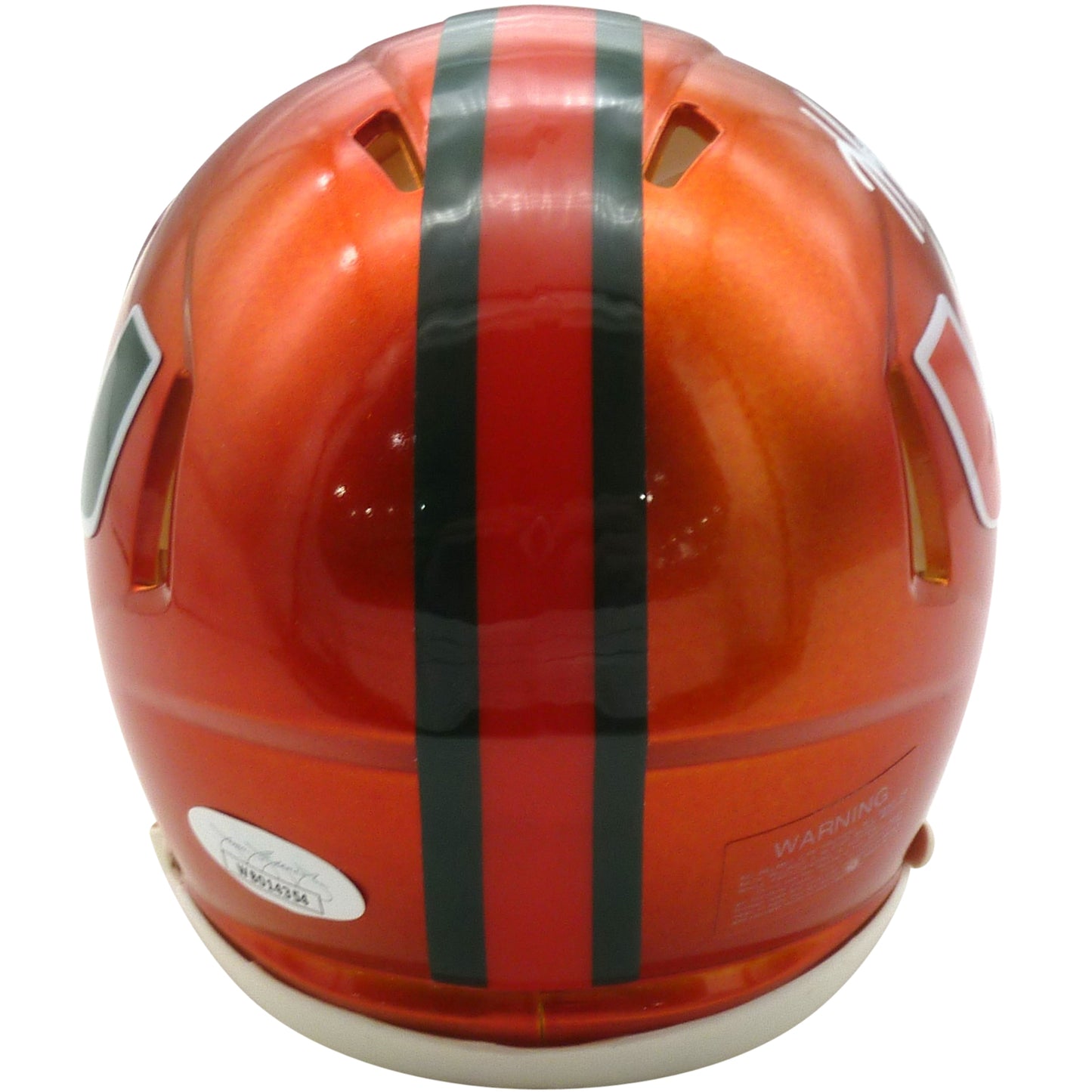 Xavier Restrepo Autographed Miami Hurricanes (FLASH Alternate) Mini Helmet - JSA