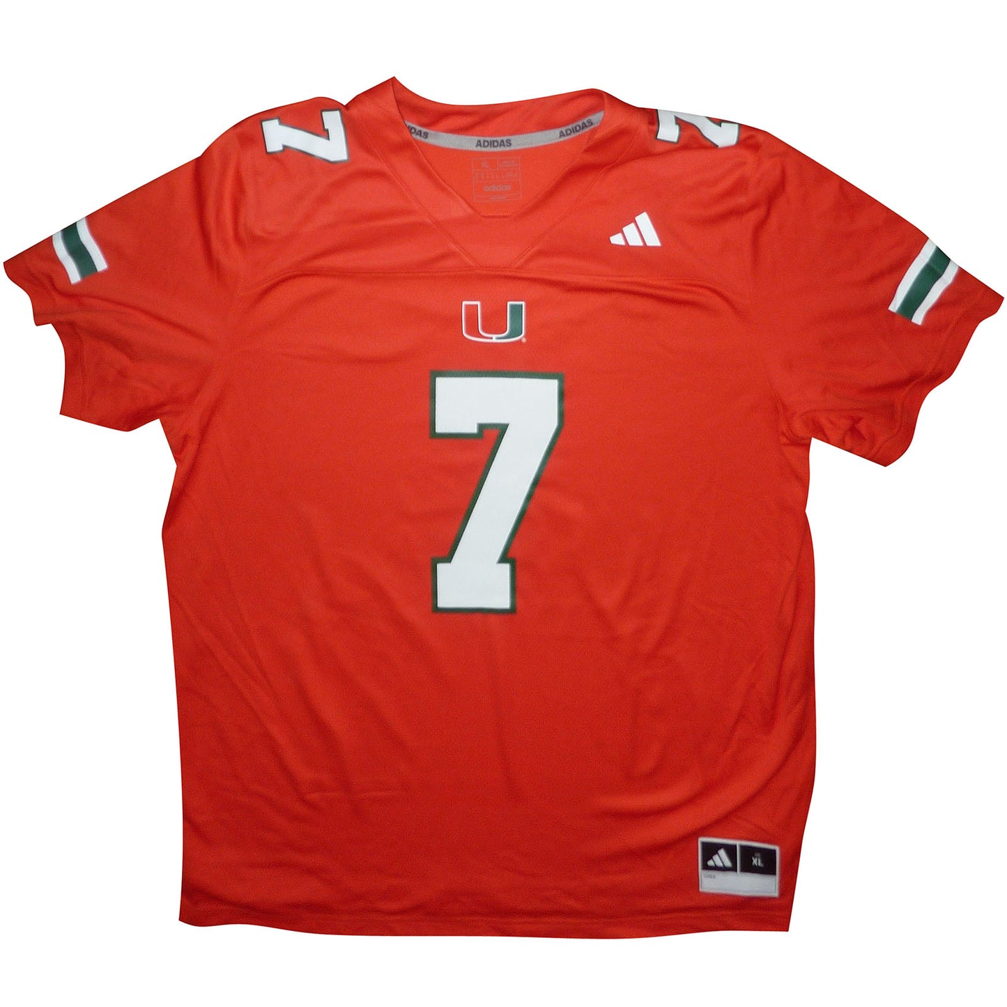 Xavier Restrepo Autographed Miami Hurricanes (Orange #7) Adidas Jersey - Limited Edition - JSA