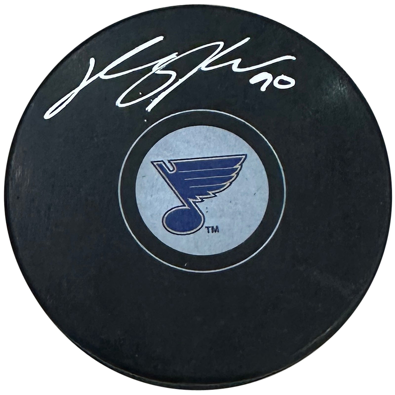 Ryan O'Reilly Autographed St Louis Blues Hockey Puck - JSA