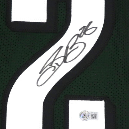 Saquon Barkley Autographed Philadelphia (Green #26) Custom Jersey – Beckett