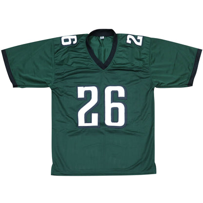 Saquon Barkley Autographed Philadelphia (Green #26) Custom Jersey – Beckett