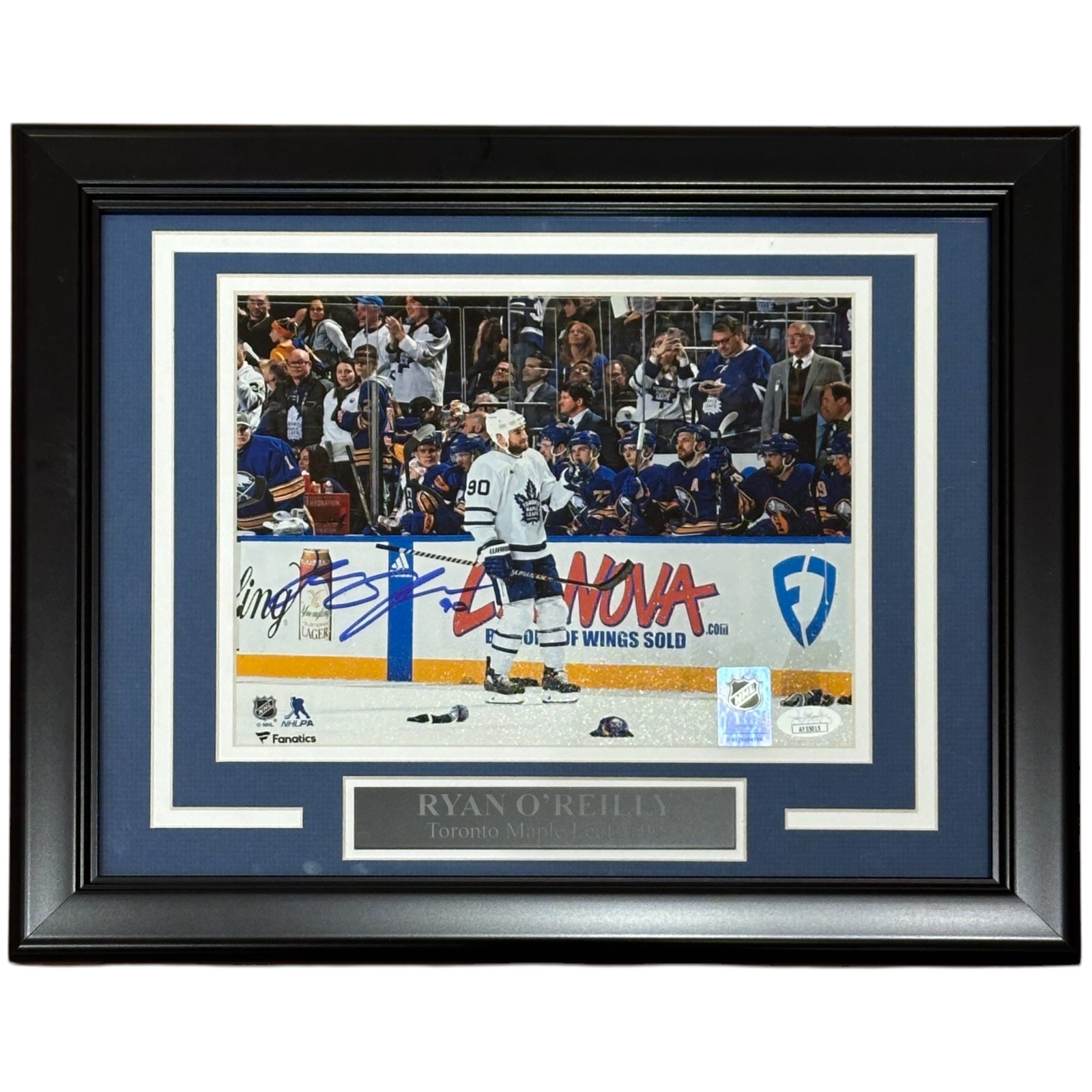 Ryan O'Reilly Autographed Toronto Maple Leafs (Hat Trick) Deluxe Framed 8x10 Photo - JSA