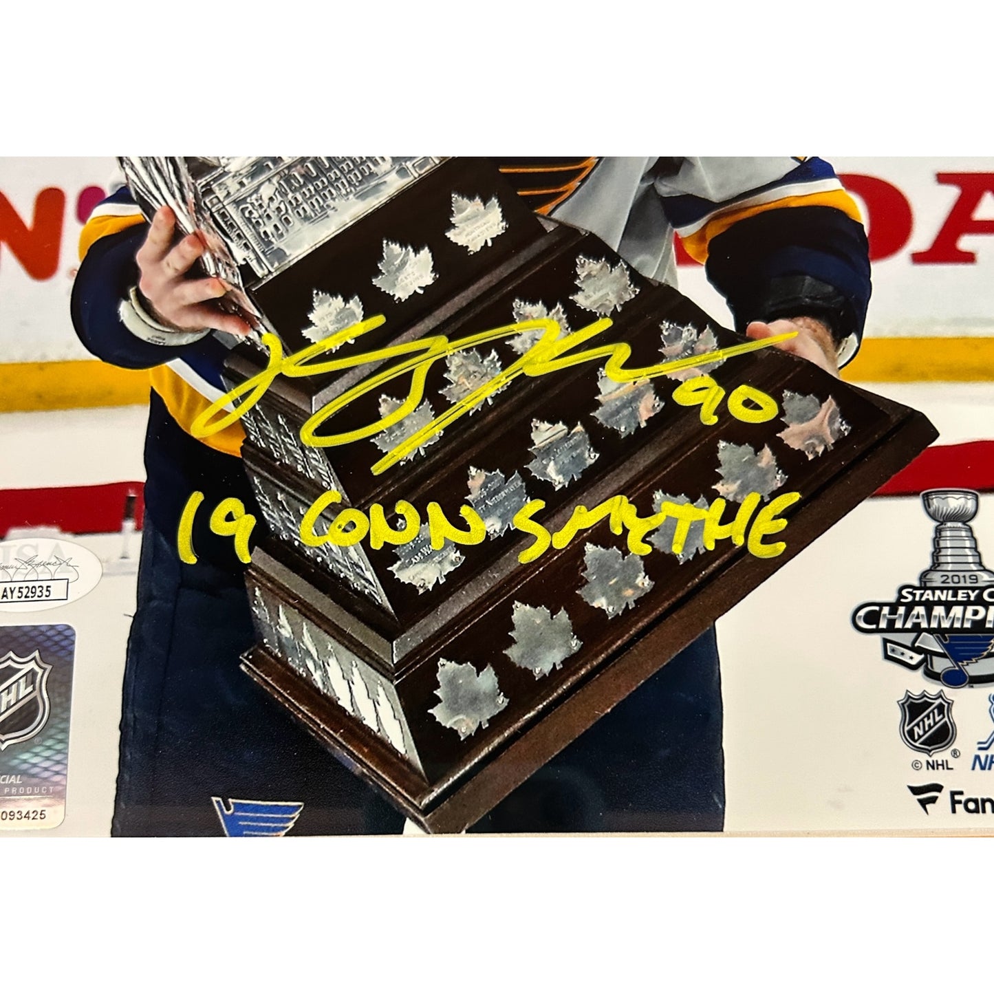 Ryan O'Reilly Autographed St Louis Blues (2019 Conn Smythe Trophy) Deluxe Framed 8x10 Photo - JSA