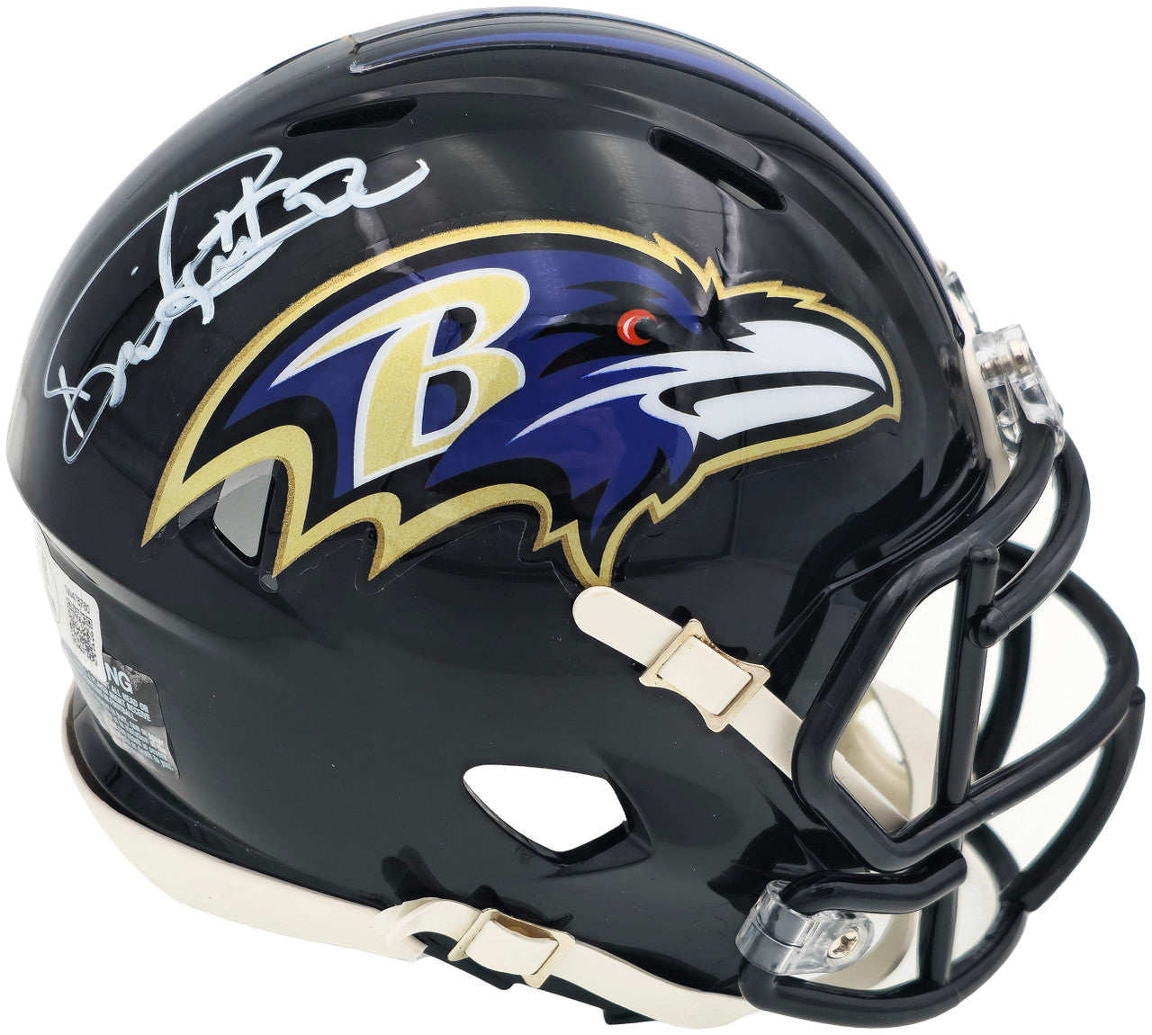 Derrick Henry Autographed Baltimore Ravens Mini Helmet - JSA